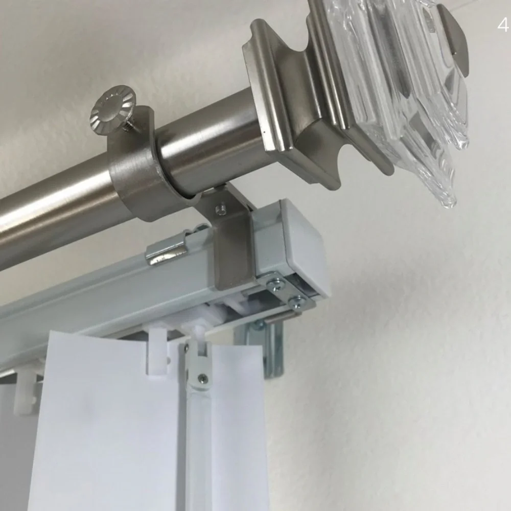 Nono Brackets Curtain Rod Attachment NIB (2 sets of 3 brackets ea)